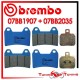 Pastiglie Freno Anteriore E Posteriore Brembo BENELLI TRE K 899 2011 2012 07BB1907 + 07BB2035
